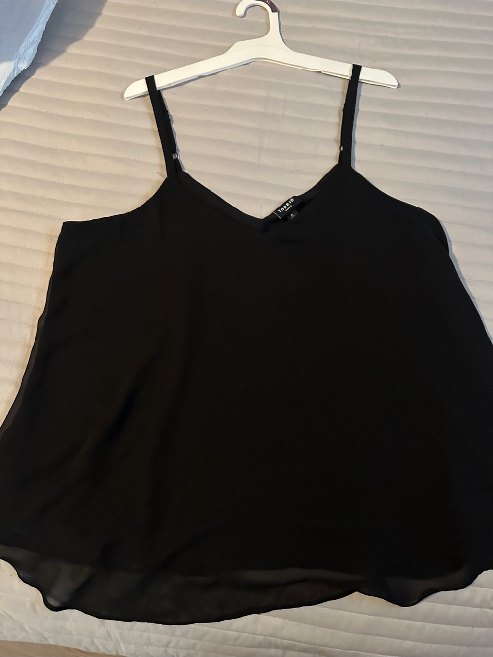 torrid Black Adjustable Spaghetti Strap Cami